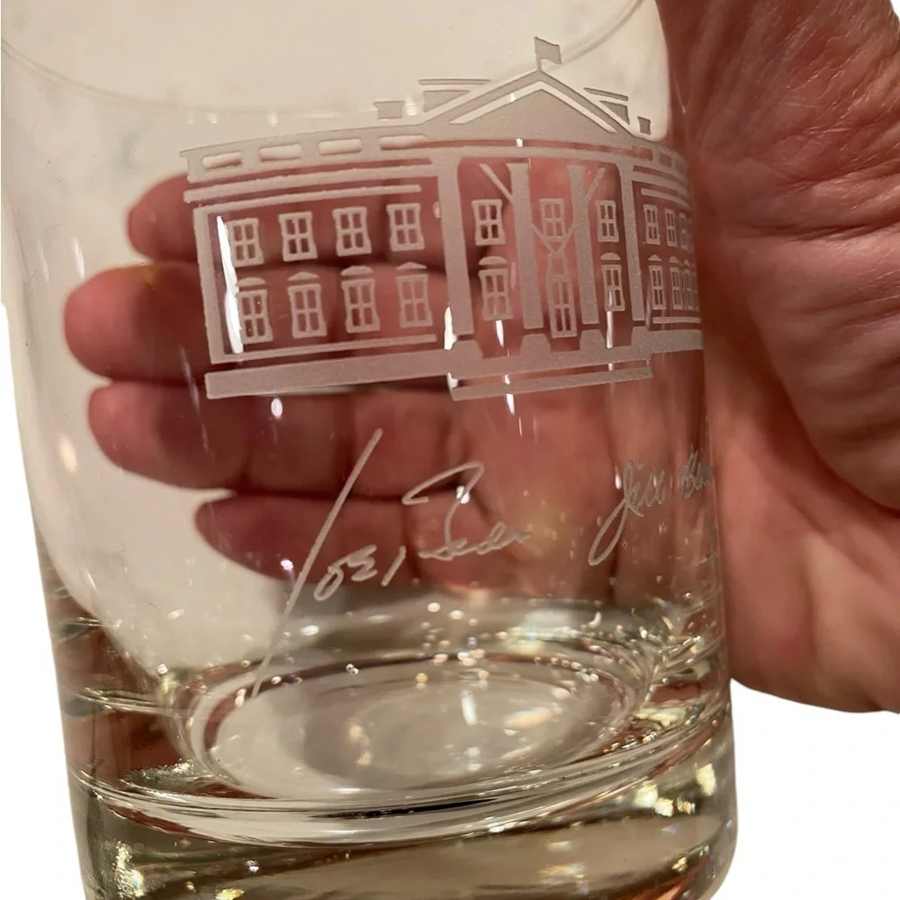 President Joe & Jill Biden Old-Fashion Lowball Whiskey Rock Glass. Set of two